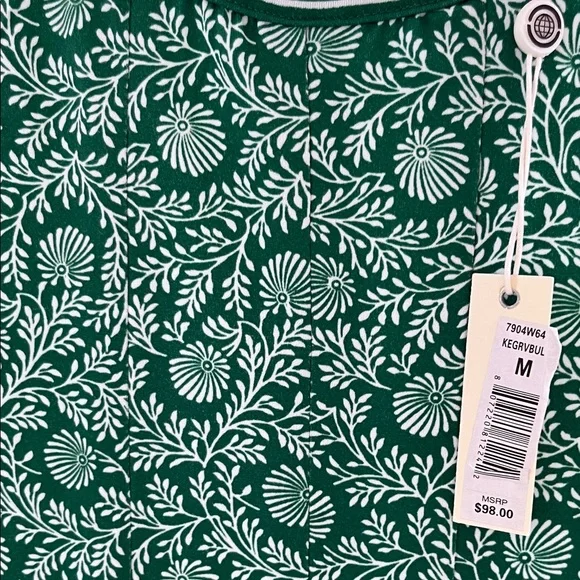 Max Studio Green Floral Fit-and-Flare Tank Dress - Picture 8 of 8